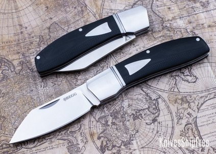 Begg Knives: Sheepfoot - Slipjoint - Black G-10